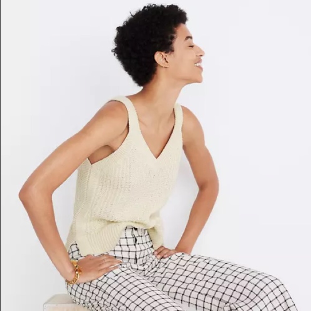 ☀️ Madewell Stockton sweater tank ☀️
